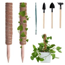2/4/8PCS Moss Poles Extendable Coco Coir  Poles House Plant Support Totem Garden