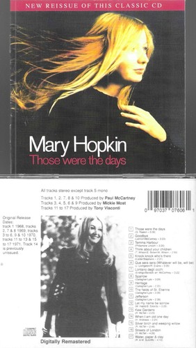 Mary hopkin those were - were, the