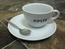 Costa Coffee Cup Mug With Handle With Saucer And Spoon Primo Mug 275ml Marked