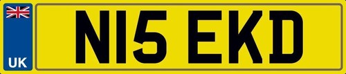 Nice initials number plate n15 - nice,