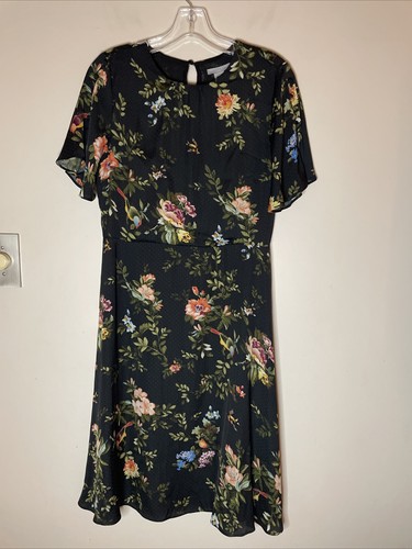 Floral black dress shirt - dress,