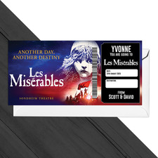 Les misérables ticket musical - misérables,