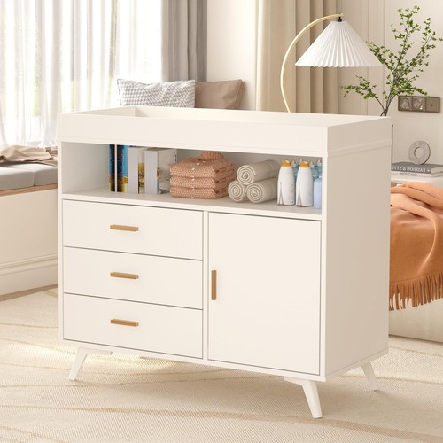 Wooden diaper changing table - diaper,