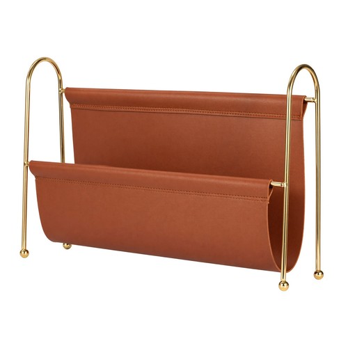 Leather magazine holder - pu,