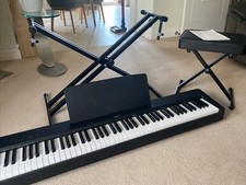Yamaha P-145B 88-Key Digital Piano Black with Stool, Stand, and Pedal