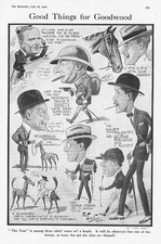 HORSE RACING Caricatures from