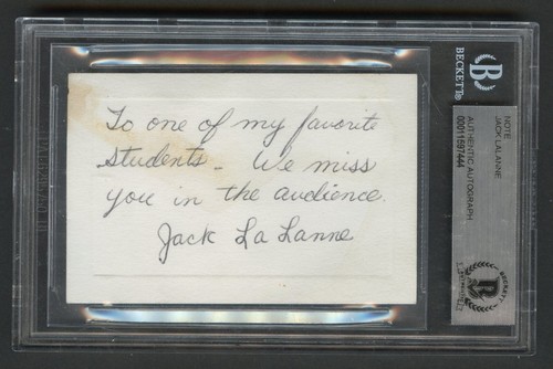 Jack lalanne d2011 signed - lalanne,