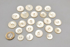 23 Similar Vintage Mother of Pearl Shell Buttons 16.5mm-25.2mm approx