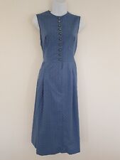 Vintage Dress Blue Pinafore