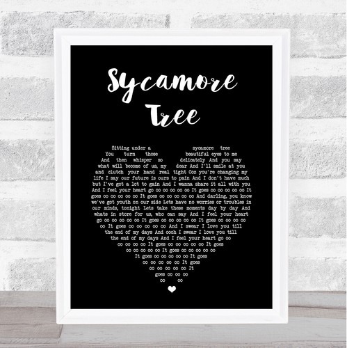 Sycamore tree black heart - sycamore,