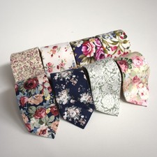 Men’s Floral Cotton Tie