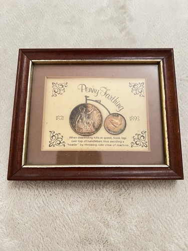 Vintage framed penny - framed,