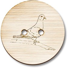 'Pigeon on a Branch' Wooden