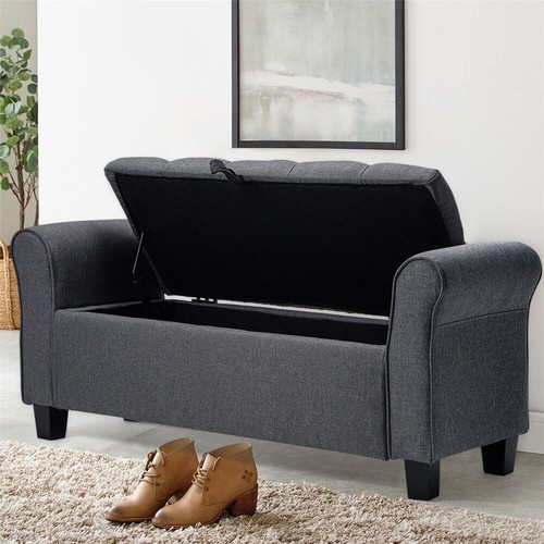 Upholstered bed end bench - end,