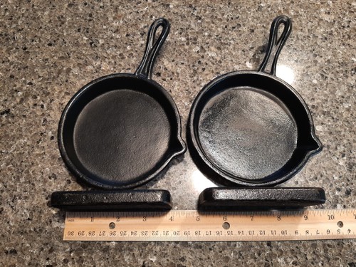 Vintage pair cast - pair, iron