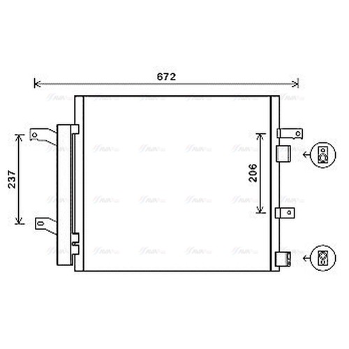 Air con condenser for - air, jaguar