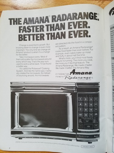 Amana radarange microwave oven - amana,