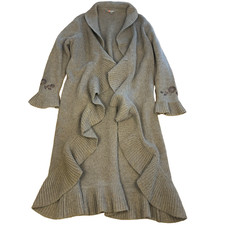 Gharani Strok Ruffle Knit Wool