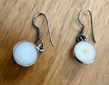 Mabe Blister Pearl Drop Earrings - 925 Sterling Silver