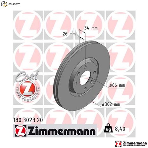 Brake disc 180 3023 - 2x,