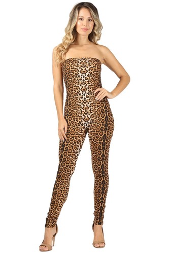 Women jumpsuit tube animal - women's,