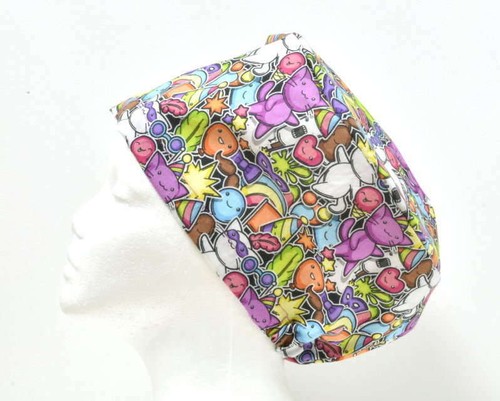 Kitty masquerade scrub cap - masquerade,