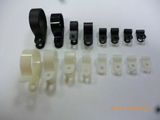 P Clips Black White Nylon