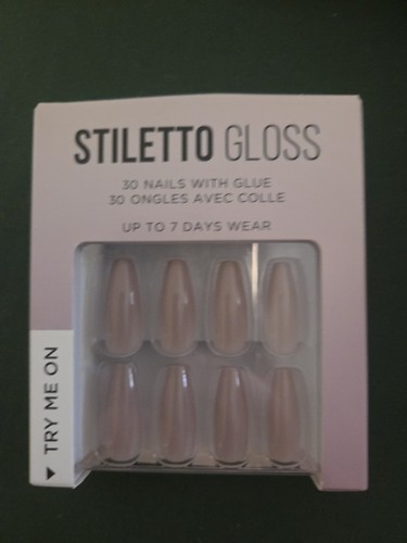 Full cover stilettto - stilettto, gloss