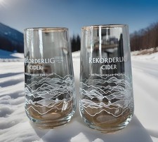 2 Rekorderlig Cider glasses