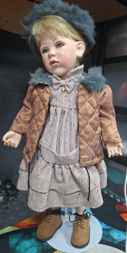 Alberon porcelain doll - doll, 20"