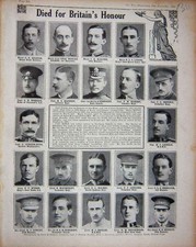 Original Old Antique Print