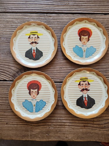 Vintage tin litho - vintage, plates-gay