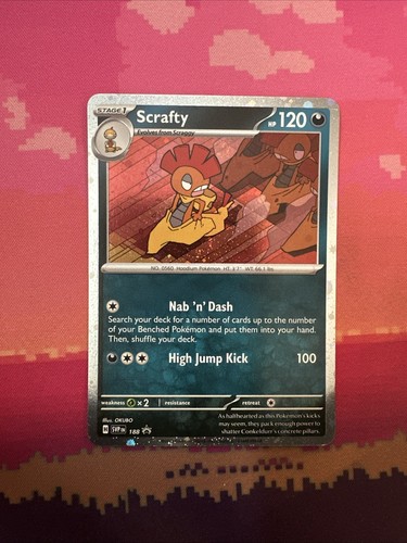 Pokemon card scrafty - pokemon,
