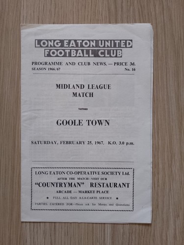 Long eaton united goole - eaton,