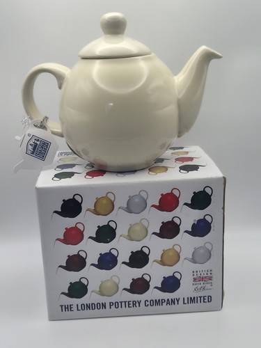 Ivory ceramic teapot - by, the