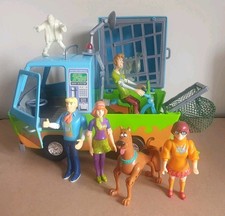 Vintage Scooby Doo Ghost Patrol Figures & Mystery Machine Set
