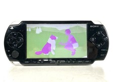 Sony PSP 2003 Console Piano Black USB Charger, SD Card & Brand New Battery