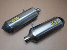 Triumph Speed Triple R 1050 2016 exhaust silencers pair Arrow (13917)