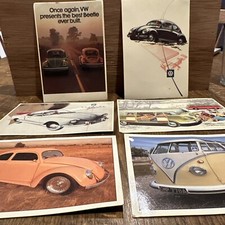 Set of 6 Postcards VW Classic Collection  camper Beetle  karmann ghia