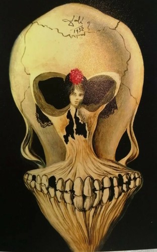 Print salvador dali gothic - -,