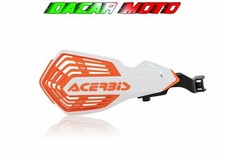Pair Handguards White/Orange