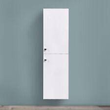 Bathroom White Unit Tall Boy Furniture Door Cabinet Space-saving Cupboard 1400mm