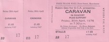 CARAVAN  - unused ticket for
