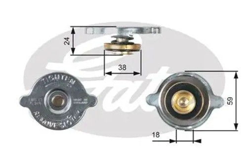 Radiator reservoir cap rc115 - radiator,