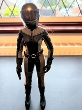 1/6TH SCALE KITBASHED ACTION FIGURE CY GIRL MOTOR BIKE RIDER.