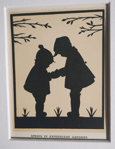 Antique miniature silhouette - antique,