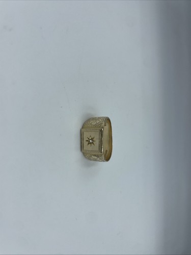 Men 9ct gold signet - signet, ring