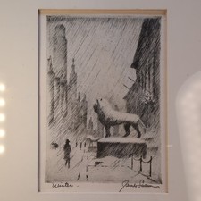 James swann original etching - james,