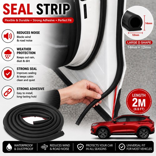 Universal auto door seal - 2m,