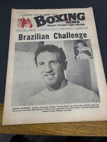 Boxing news jan 5th 1962 - news,
